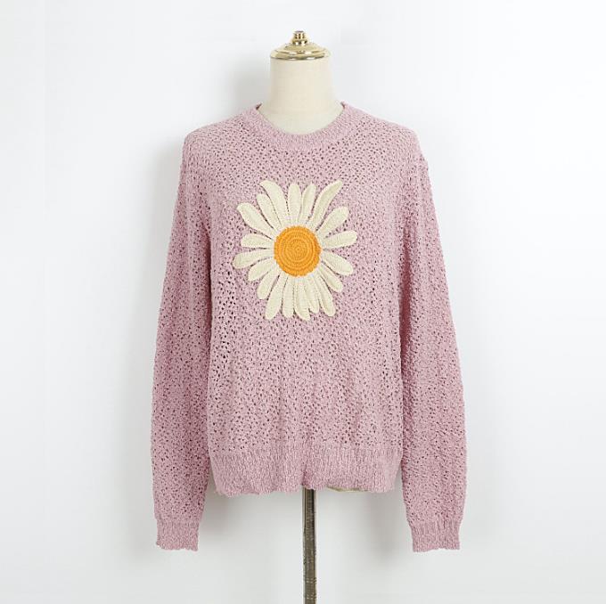 80 2025 Autumn Brand SAme Style Sweater Long Sleeve Pink Black White Crew Neck High Quality Dress Fashion Clothes High Quality Womens Dl