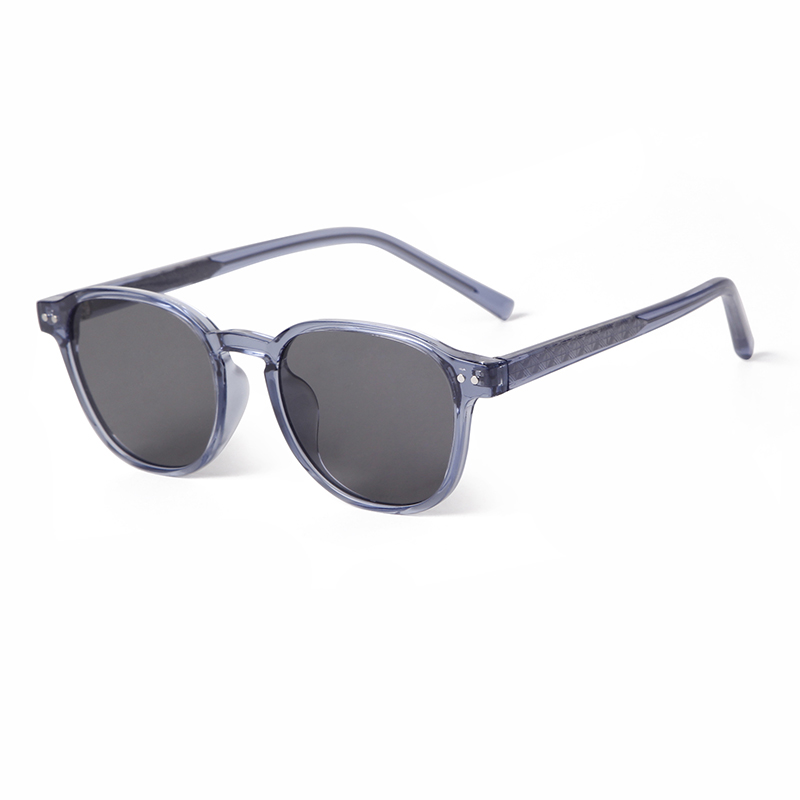New Trend Square Sunglasses Women Men Brand Design Retro Rivets Tortoise Shell TR90 CP-inner Temple Gray Blue Sun Glasses UV400