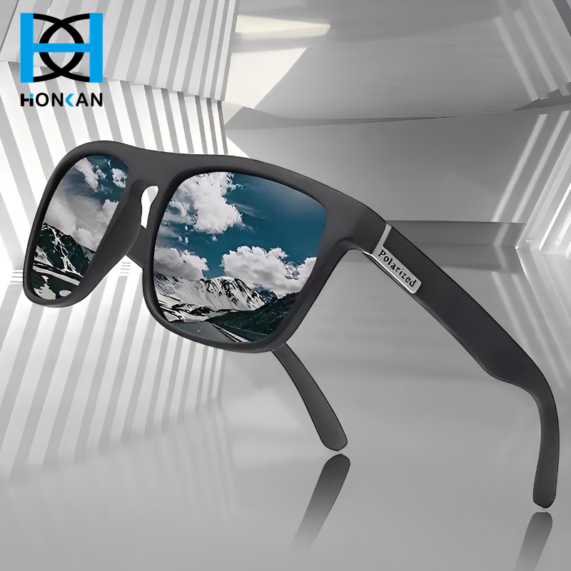 Fashion Square Polarized Sunglasses Men Women Driving Fishing Luxury Brand Designer Sun Glasses Driver's Sunglass Man UV400
