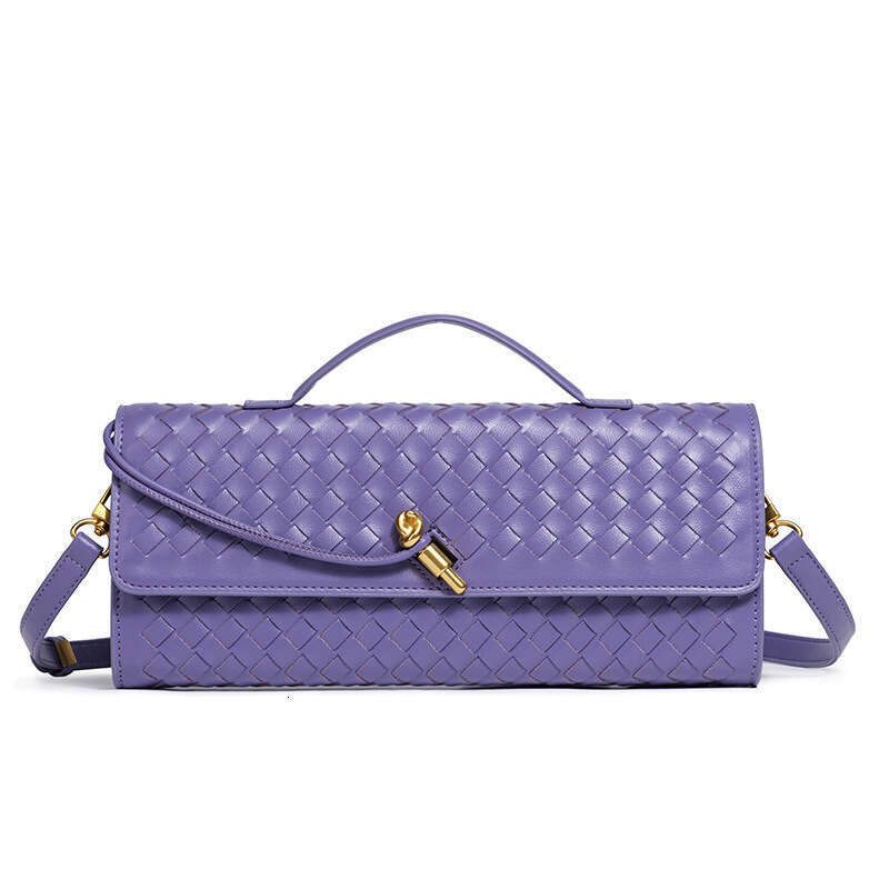 New Designer Long Clutch Bag Knot Andiamo Top Handle Evening Bag Woven Vintage Purse Luxury Intrecciato Leather Cross Body Wallet Women Handbags Par