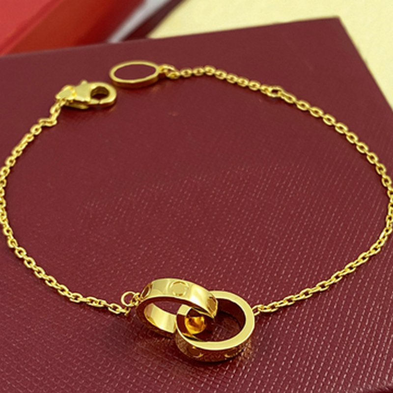 bijoux de luxe femmes bracelets de printemps bracelet de chaîne à vis de créateur bracelet à breloques en diamant plaqué or 18 carats chaînes de