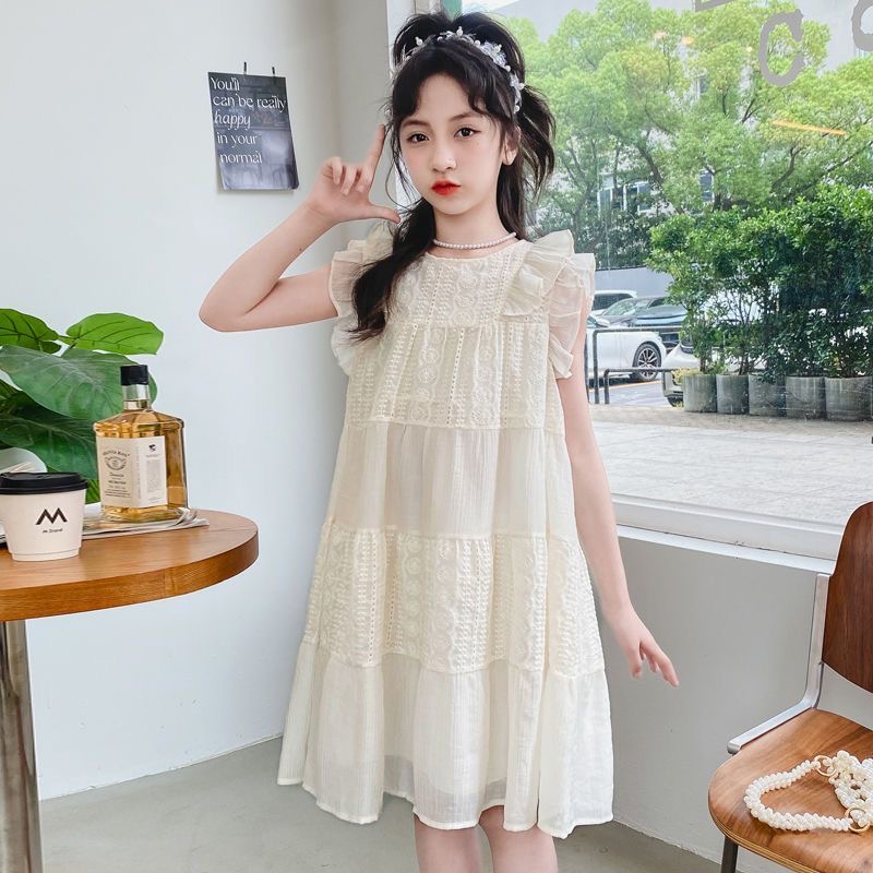 D27 Girls dresses summer 2025 new little girl suspender skirt summer princess skirt children&#039;s summer thin skirt-image-1066408663