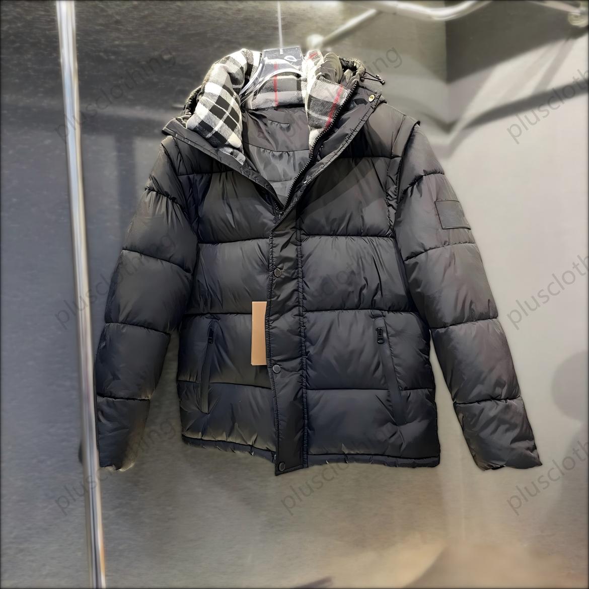 Les manches de veste pour hommes de créateurs d'hiver sont amovibles de virage en sweat à sweat à plaid vier