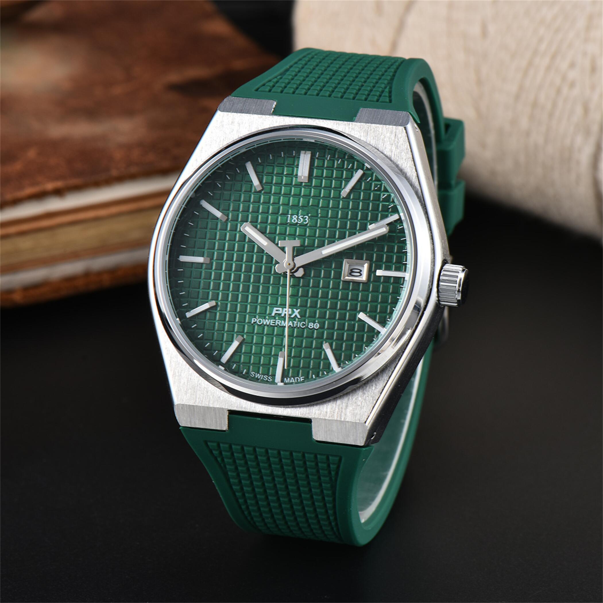 New Design Mens women TISSOTSity PRX 1853 Watches automatic quartz Movement Male Clock Luxury Business Wristwatch Designer Watches for Men Watch mon