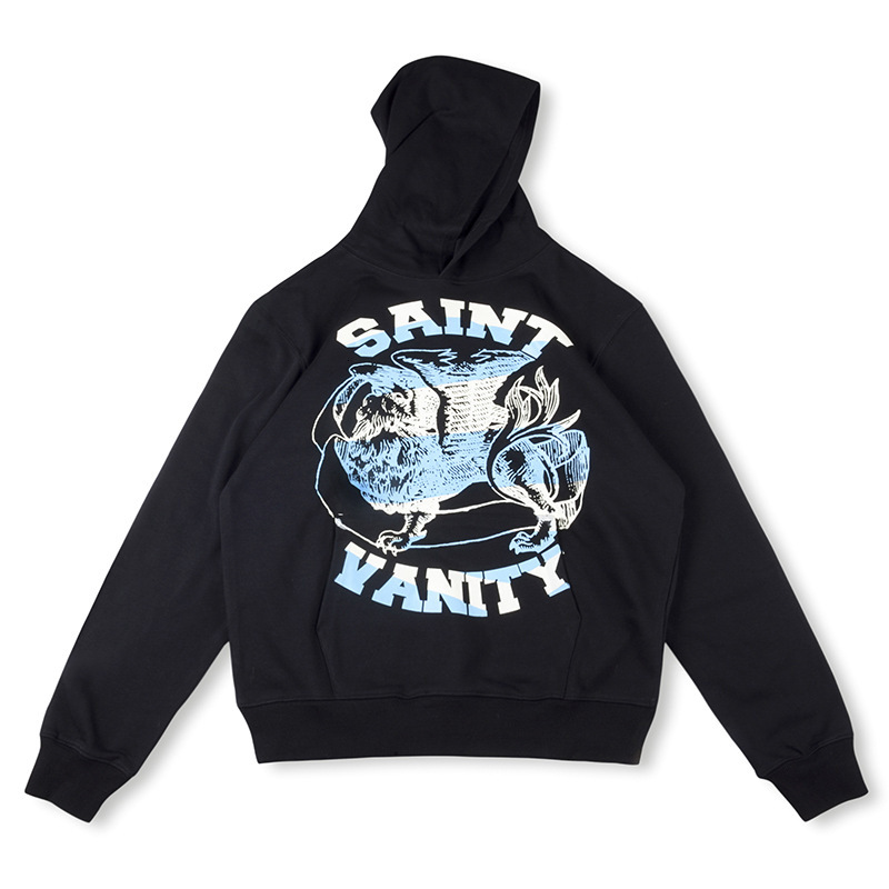 Designer Men's saint vanity hoodies Pants Letter Print Pullover Hip Hop Y2K Vintage Washed Sweater Casual Windbreaker vainty Jackets Jogger spo