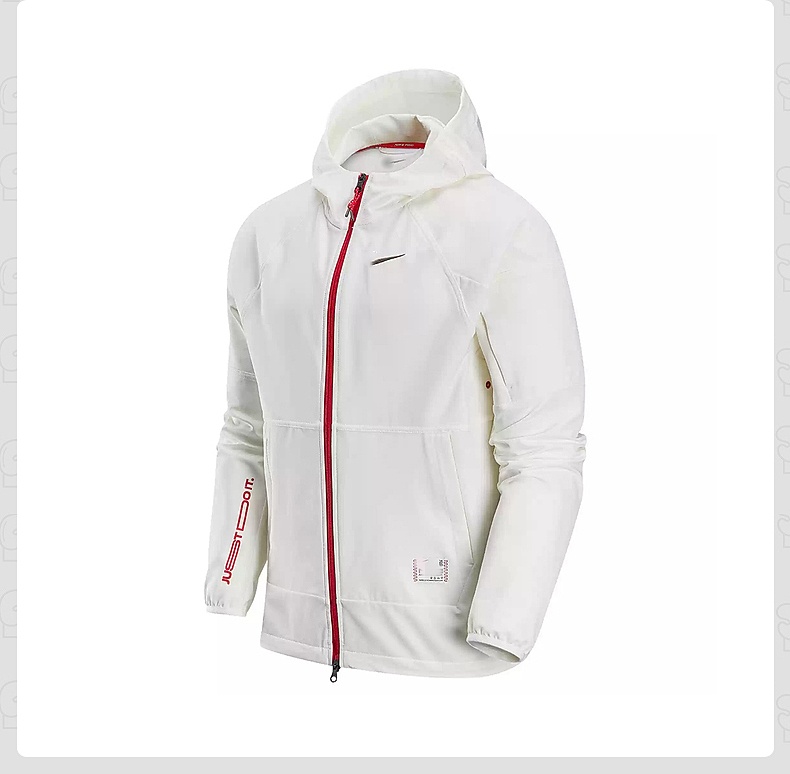 2025 Spring New Mens Woven Hooded Windproof Jacket Outdoor Leisure Sports Training Coat IB5492