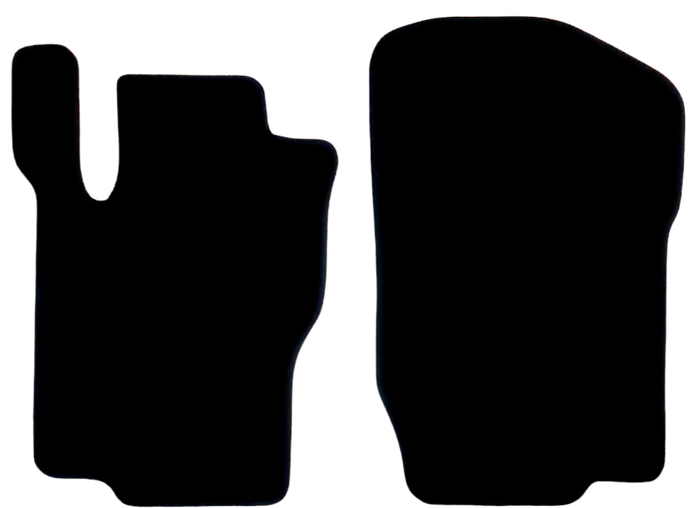 Front Car Floor Mats Velour For Mercedes GL X164 Waterproof Black Carpet Liners-image-1066519258