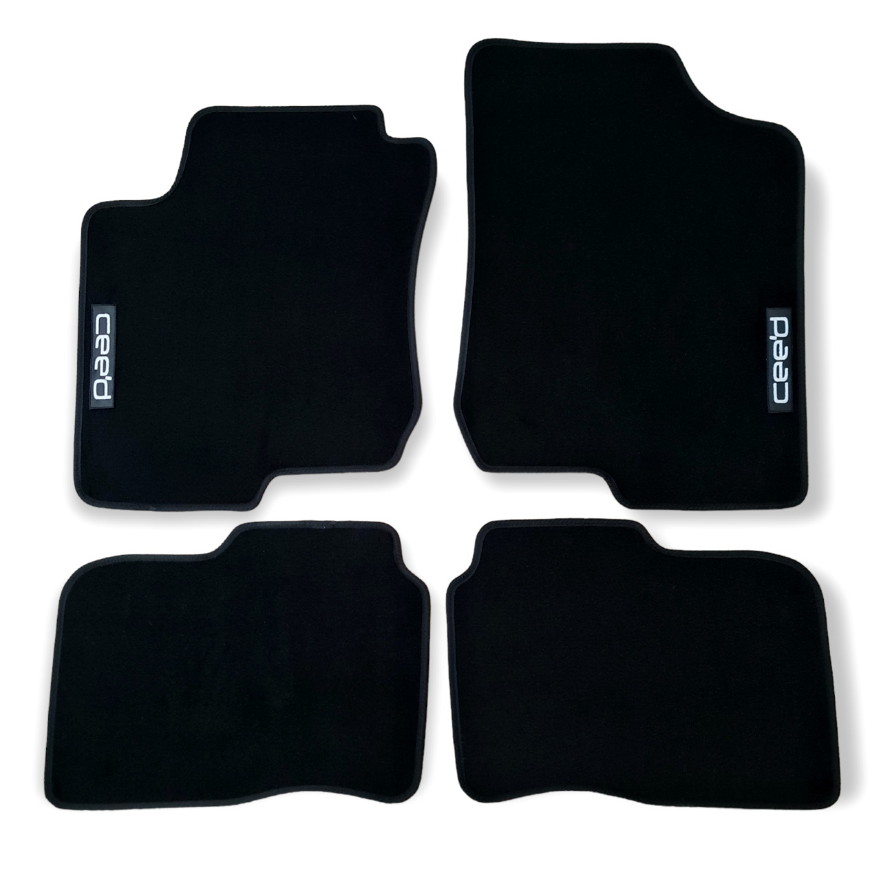 Car Floor Mats For Kia Ceed Velour Waterproof Black Carpet Rugs Auto Liners New-image-1066517258