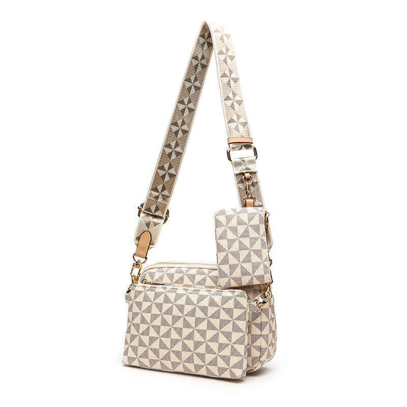 Free shipping designer bags Cross Body Men and Women Fashion Crossbody Adjustable Shoulder Strap Windmill Print Camera Three-Piece Set Small Square