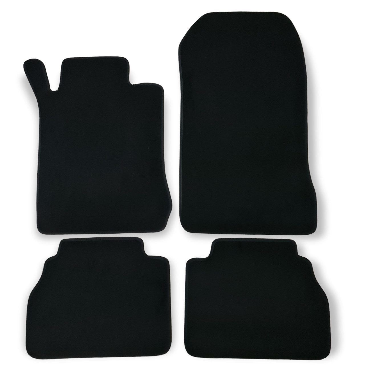 Velour Car Floor Mats For Mercedes E Class W210 Waterproof Black Auto Liners New-image-1066456827