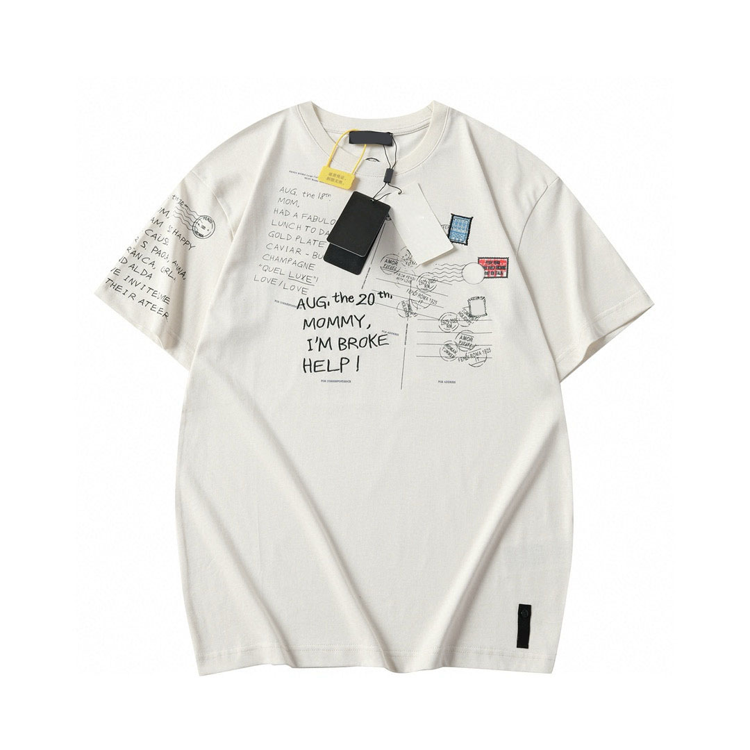 Men&#039;s Plus Tees & Polos Round t-shirts neck embroidered and printed polar style summer wear with street pure cotton rt4-image-739235988