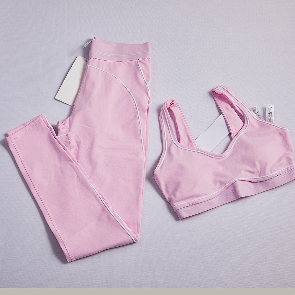 2026 High Quality Exercise Gym Fitness Weargym clothe woman Workout Set ---Sport Bra and leggings for woman designer for Active Wear Gym Clothe-image-1096277966