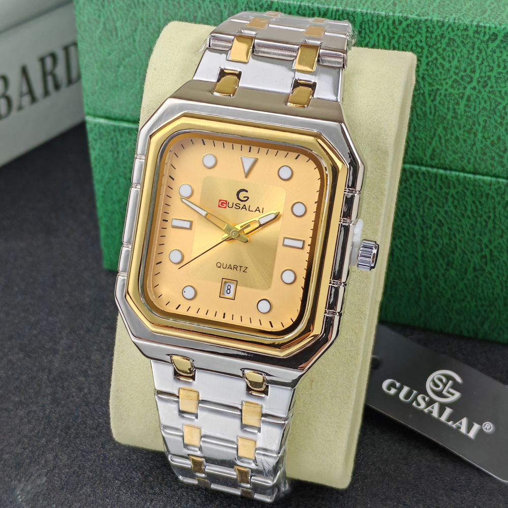 Great quality mens Designer WristWatches with box life waterproof 30m male Luxury Dial 52.5mm Stainless Steel quartz Watchs no796