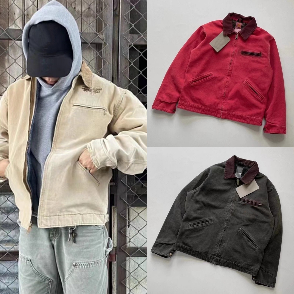 jacket men designer jacket j97 jacket mens coat unisex vintage woolen lining 1.3kg+ heavy weight jacket US size S-XL Wholesale Price