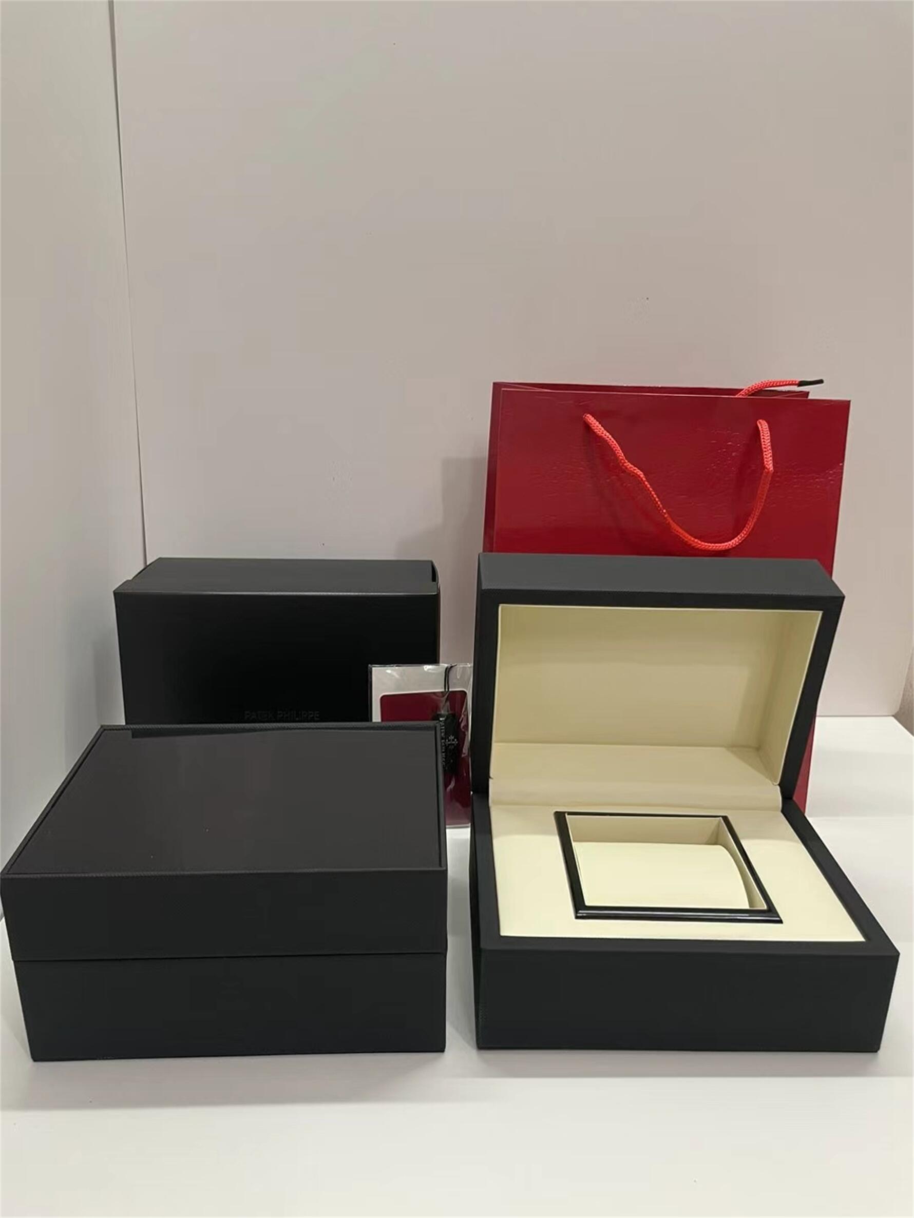 Top Quality Boxes PPity watch Original Box Accessories wholesale montre Watches Booklet Card Tags and Papers In English Swiss Watches Boxes Many
