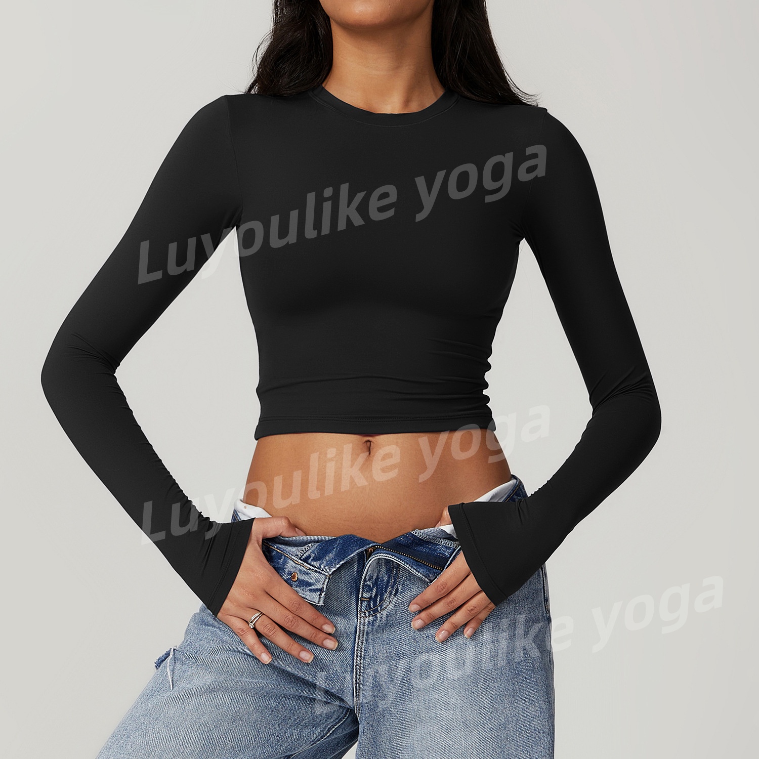 O309 Women Yoga Shirts Quick-Dry Ladies&#039; Fitness Apparel Versatile Long/Short Sleeve Training Tops Pilates Sports Running Tops Female-image-986044110