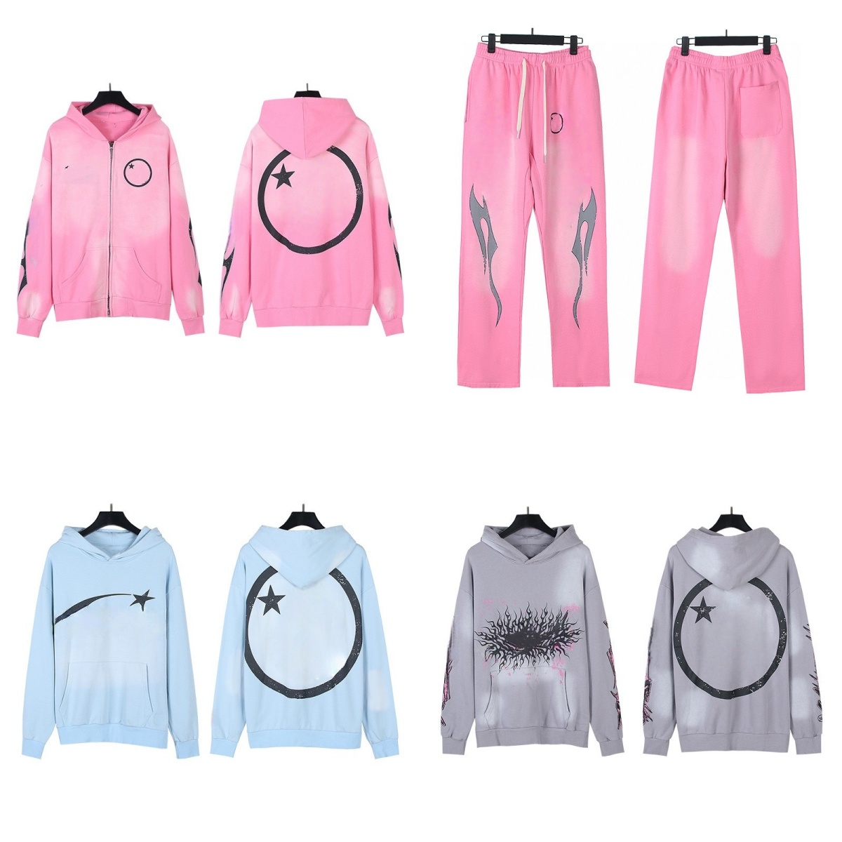 Men hoodies designer Mens brand sweatshirts Hip hop graffiti pattern high quality vintage printed washed Men Set hoodie men women sports casual loos
