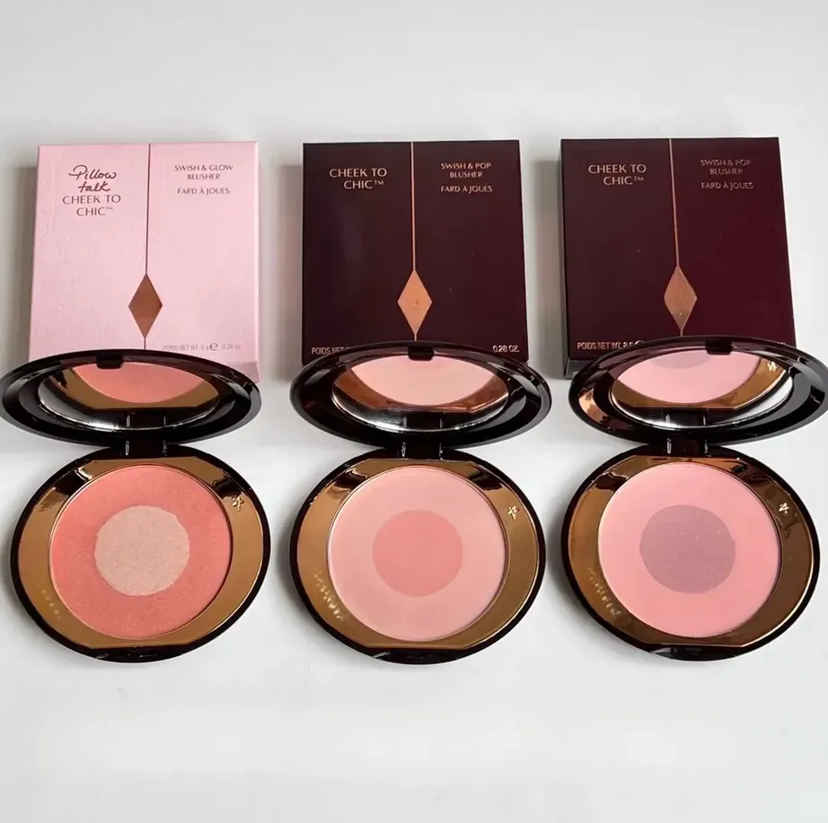 Popular Blush 8g Face Cheek Chic Swish Glow Blusher Pilow Talk First Love Sex On Fire 3 Colors Face Pressed Powder Palette Health Beauty Cosmetic-image-1092652746