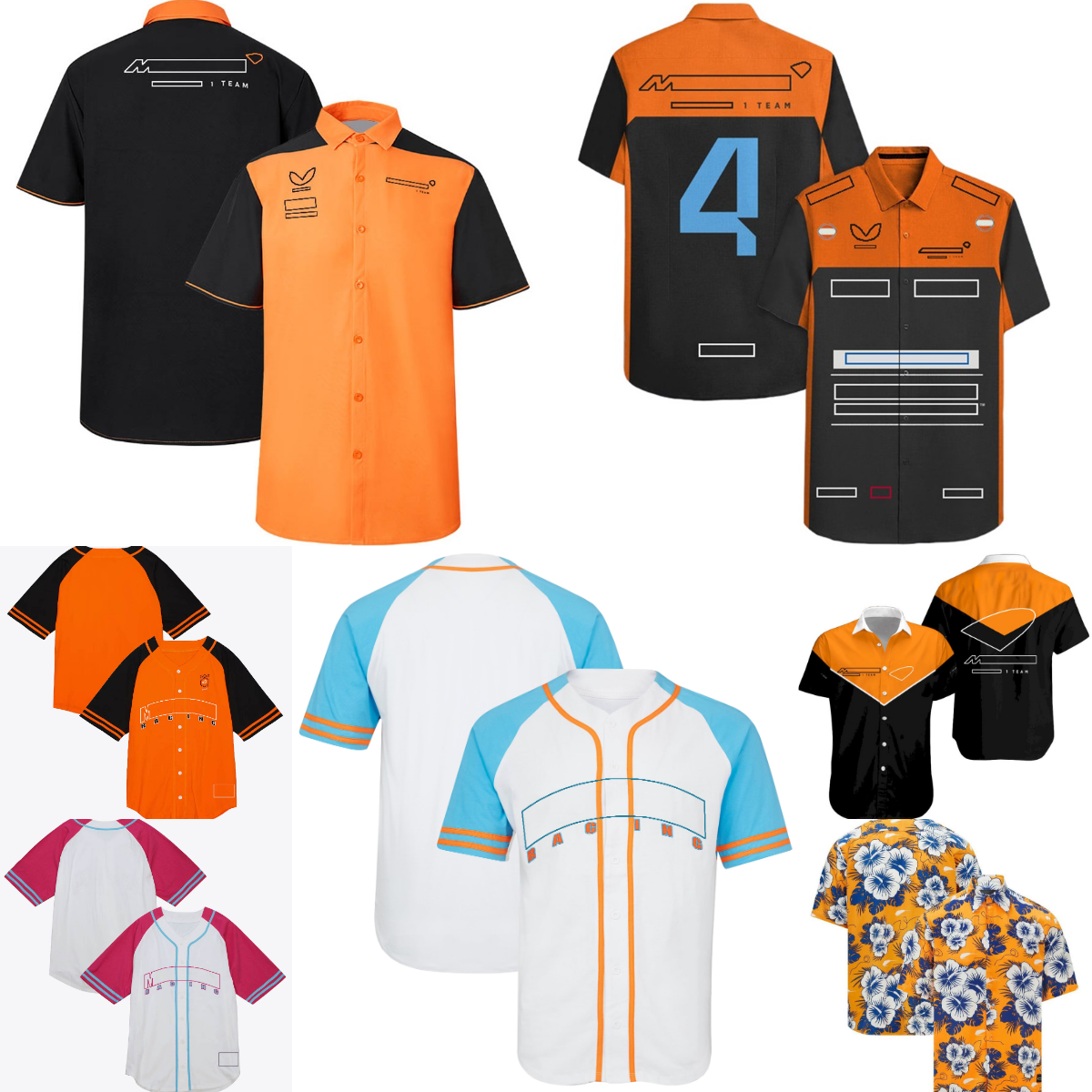 Nouveau F1 Racing Men's Short Shirts Formula 1 Team Summer Casual Button-Down Polo Fans de voitures Unisexe Tops Plus Size Custom