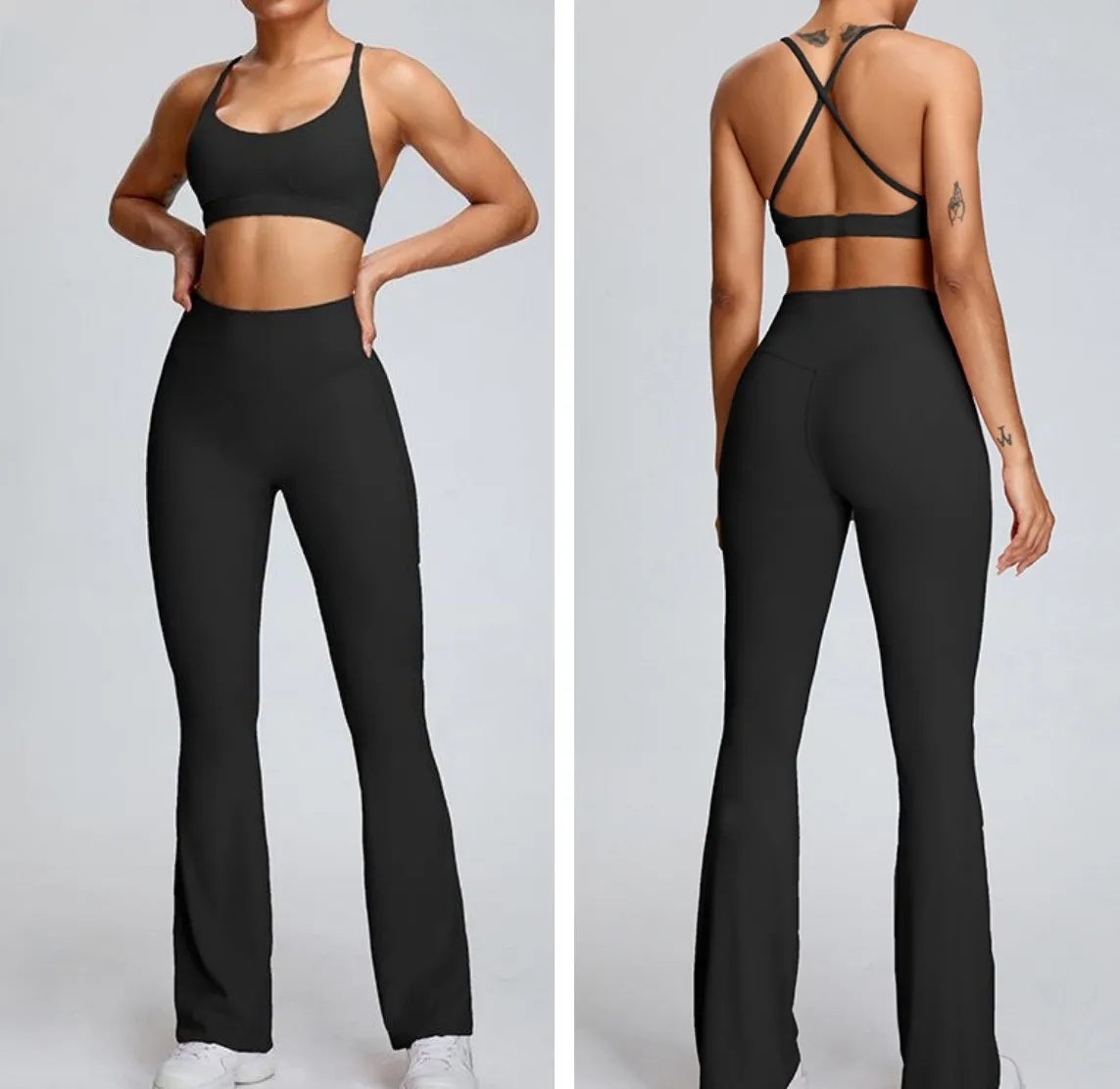 O178 Nouveaux costumes de Yoga soutien-gorge de sport haut + pantalons ensembles femmes sous-vêtements de sport de haute intensité avec beauté du