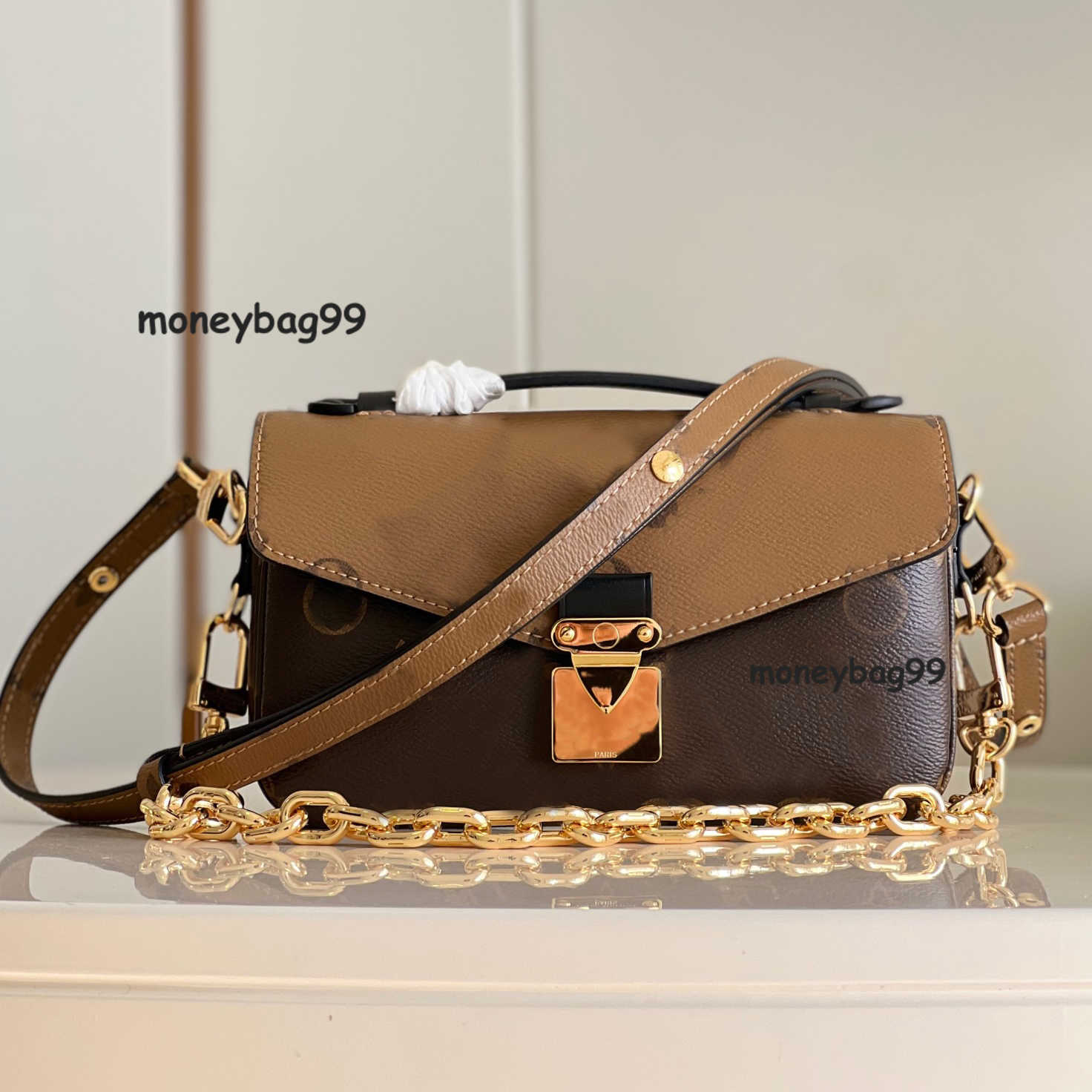 Shoulder Bags Evening Bags 9A Mirror Quality Bag Designer Metis East West Handbags Womens Chain Messenger Pochette Purse