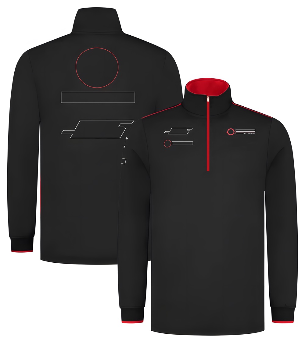 2023 F1 F1 Sweat à capuche Formule 1 Men de course Hoodie Sweat à capuche décontractée Race à moitié zip Pullover Sweat Spring Men's Hoodies