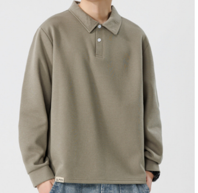 Sweat-shirt à col roulé pour hommes, épais, ample, couleur tendance, décontracté, automne et hiver, 242