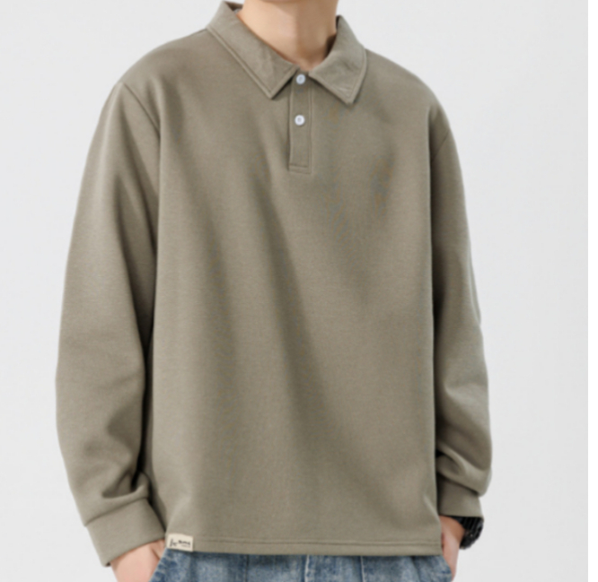 Sweat-shirt à col roulé pour hommes, épais, ample, couleur tendance, décontracté, automne et hiver, 246