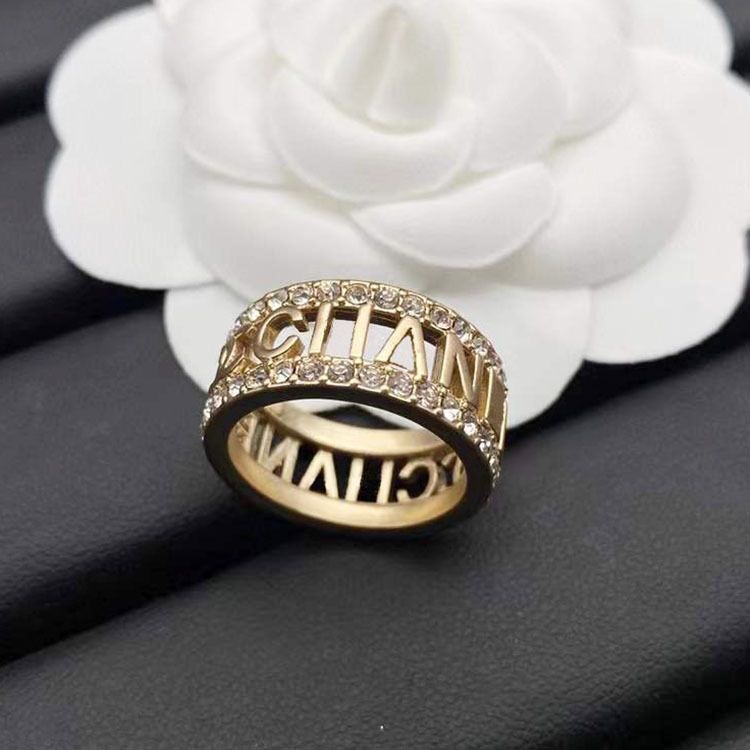 Designer Ring Luxury Rings Gold Silver Ring Stainless Steel Rings Women Wedding Jewelry Lady Party Gifts Size 6 7 8