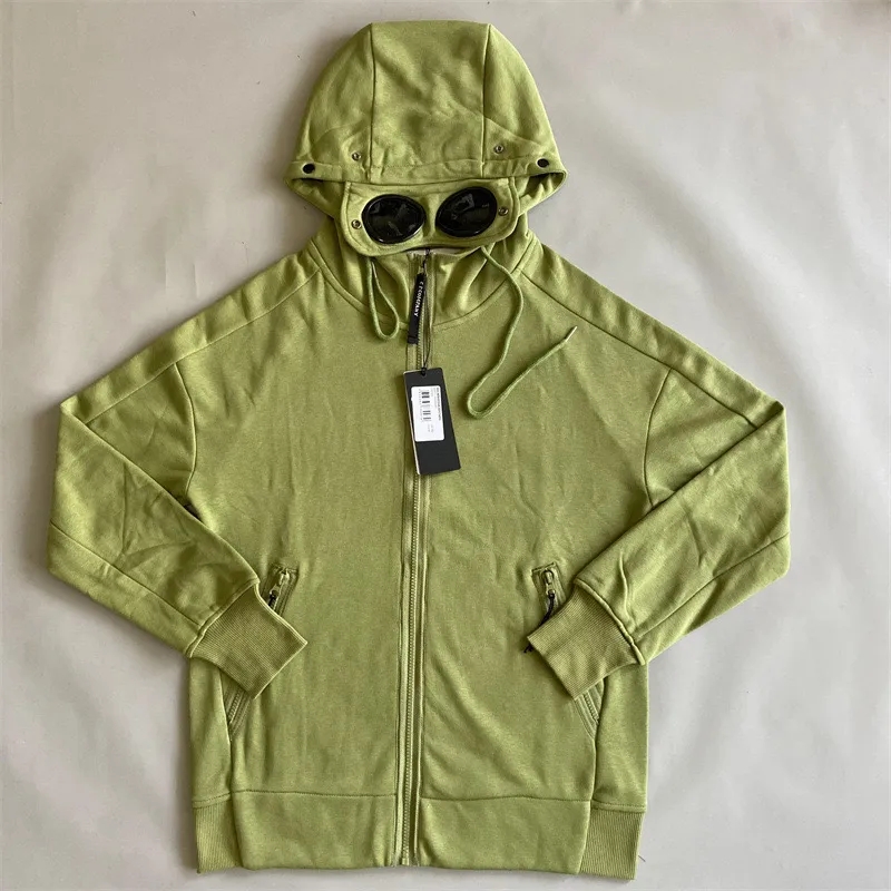 10AA hoodies Goggle Hood Jacket designer Cpfw Spring and autumn Hooded Multi Pocket lens decoration cotton material men's casual zipper thin po