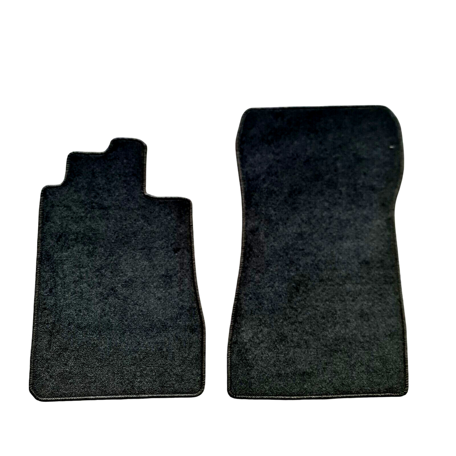 Front Car Floor Mats Velour For Mercedes CLK C208 Auto Liners Waterproof Black 2-image-1066965934