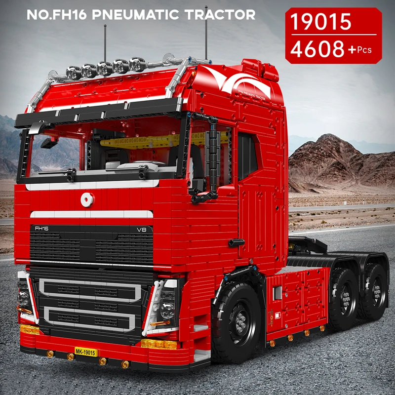 The Remote Control Tractor Truck Building Block Mould King 19015 19015T Technical Car Model Assembly Brick Educational Toys Kids Christmas Gift-image-1067350278