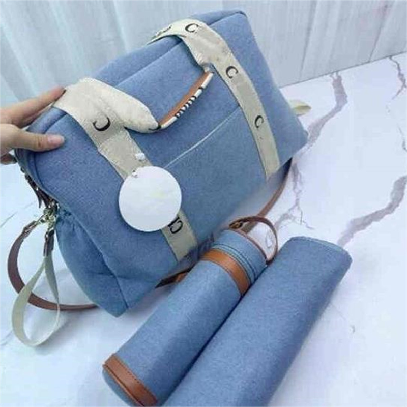 Luxury Designer baby bag Diaper Bags Waterproof Mummy Diapers infant Zipper Plaid Print Messenger Nappy Stackers Tote Container Maternity Multi-func