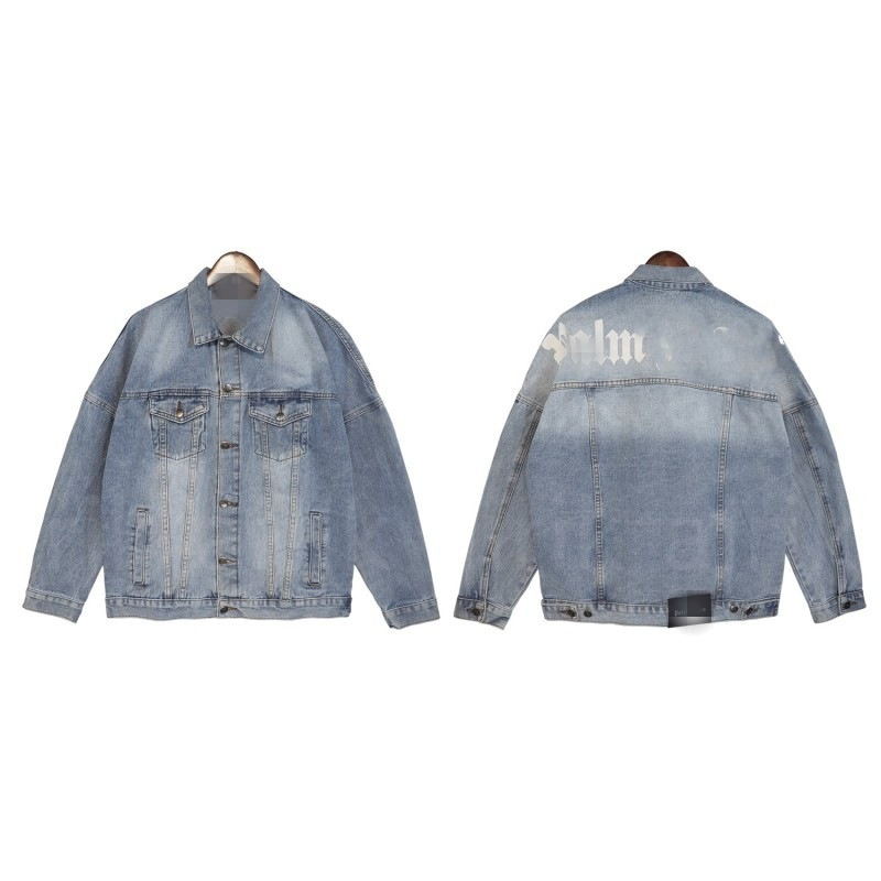 Denim Jacket Mens Bomber Varsity Outwears Hip Hop Jeans Tops Y2k Streetwear Baseball Clothes Hoodie Womens Cropped Lapel Cowboy