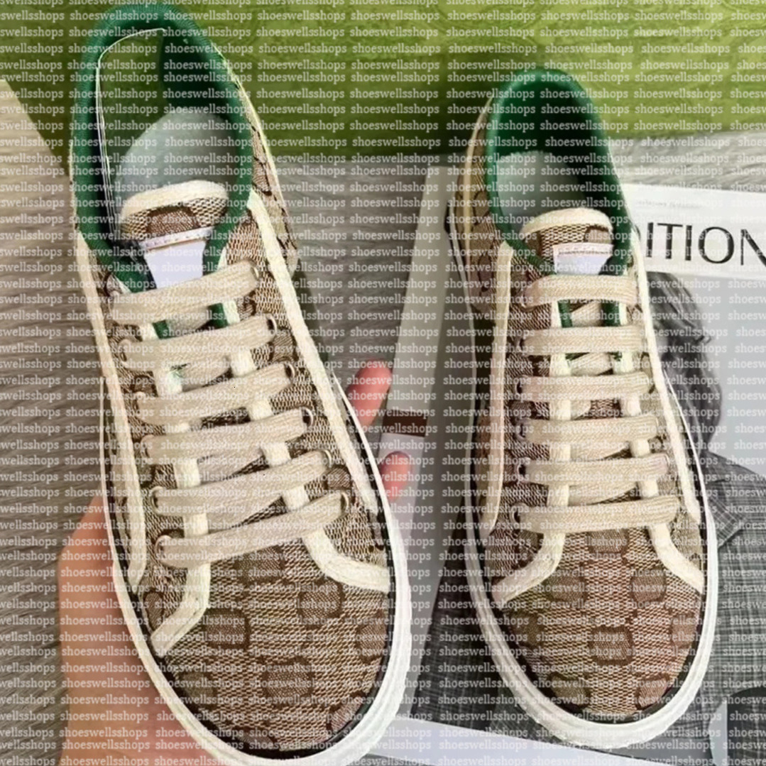 Designer Tennis 1977 Shoe Rhyton Sneakers Flat Sneakers Luxurys Shoe Beige Blue Washed Jacquard Denim Designers guccr Shoes Rubber Sole Vintage Casu