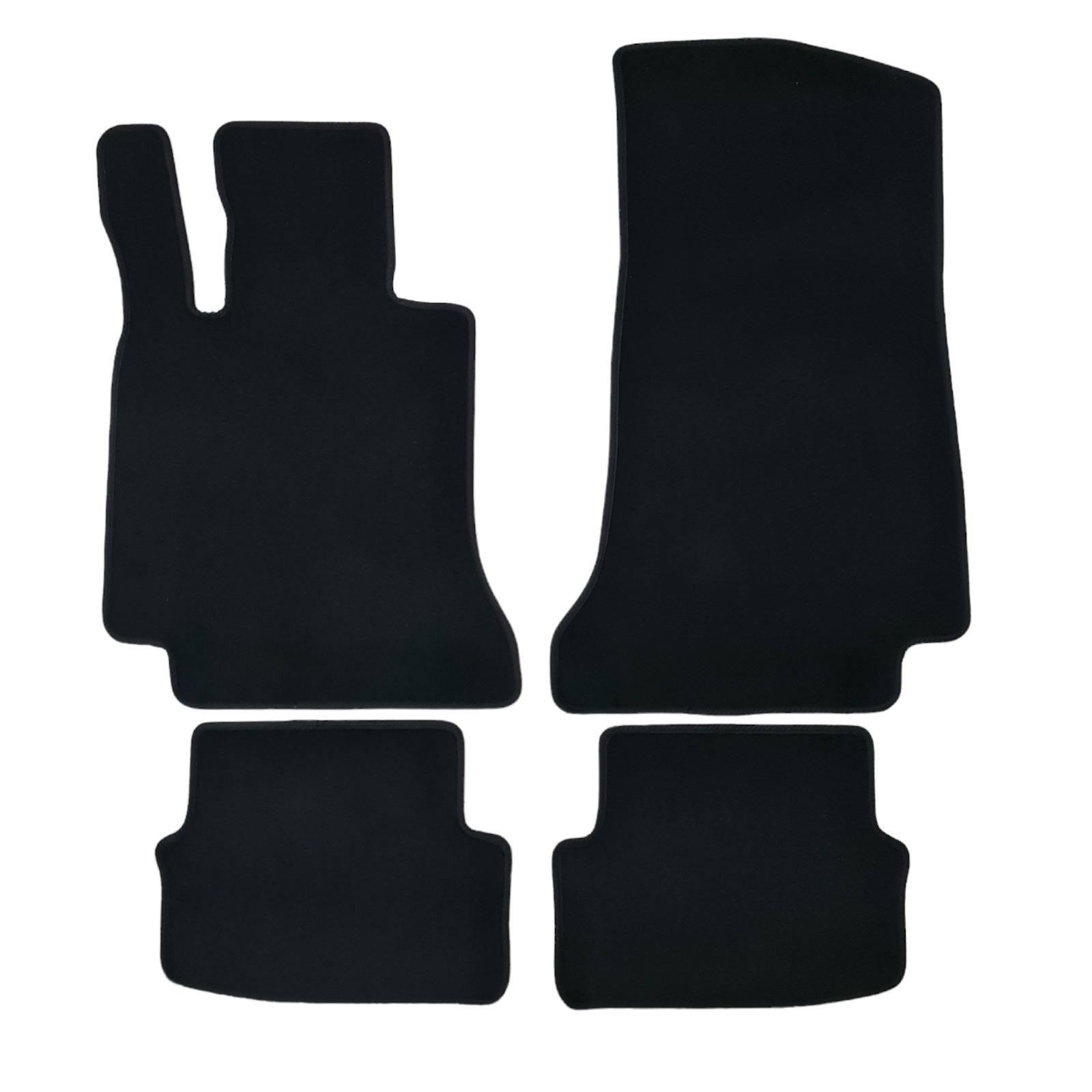 Velour Car Floor Mats For Mercedes C Class Coupe Auto Liners Waterproof Black MB-image-1066947545