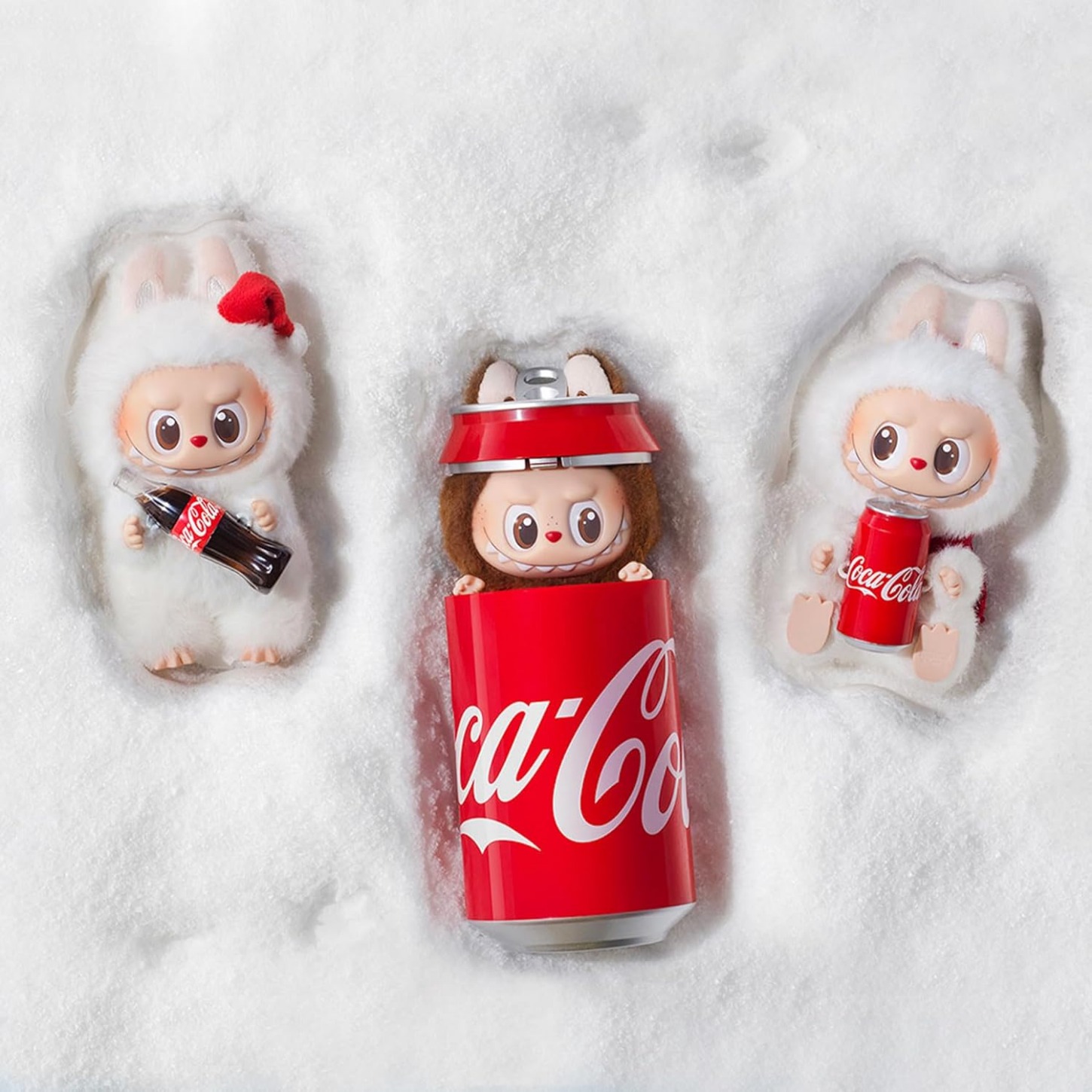 Labubu Coca-Cola Vinyl Face Series Blind Box Labubu 3rd Generation Heart Macaron Popmart Labubu Doll-image-1086887849