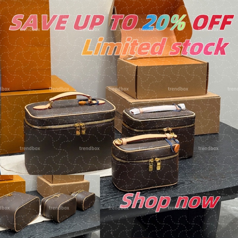 Femmes Designer Totes Pochettes Mode sac à main Marron Sac Cosmétique Capacité Dames Classique Maquillage Bourse Composite Sacs Casual Vanity Cas