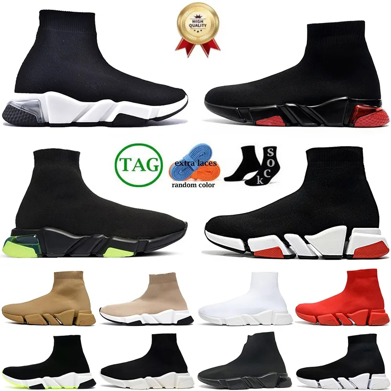 Chaussures décontractées de créateur Paris Triple-s noir blanc rouge tricot femmes hommes plate-forme surdimensionnée surdimensionnée Soft Sole m