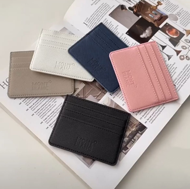 Germany style Small Leather bag Black Leather coin purse White Star Designer pouches Mini wallets MB Card Holder for charm Men Women Fashion Accesso