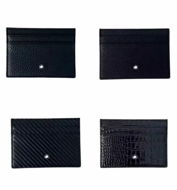 Best Quality Small Leather bag Black Leather coin purse White Star Designer Mini wallets MB Card Holder for charm Men Women Fashion Accessories