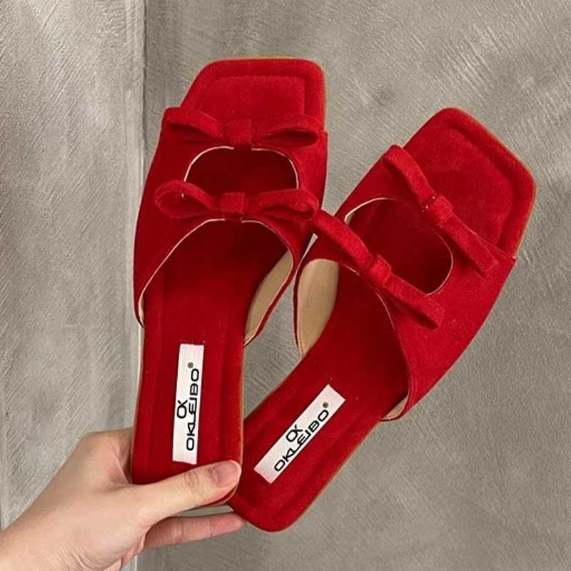2025 Designer Elegant Slippers Flats Bow Fion Shoes Dress Summer New Flip Flops Cozy Womens Sandals Y250716