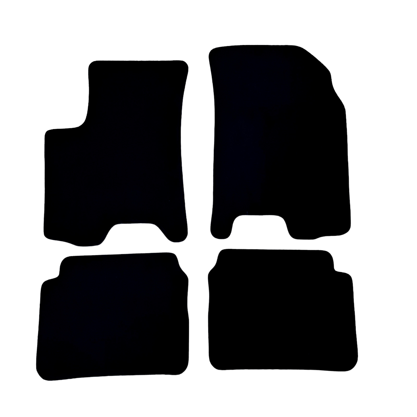 Car Floor Mats Velour For Chevrolet Aveo Waterproof Black Carpet Auto Liners-image-1067320352