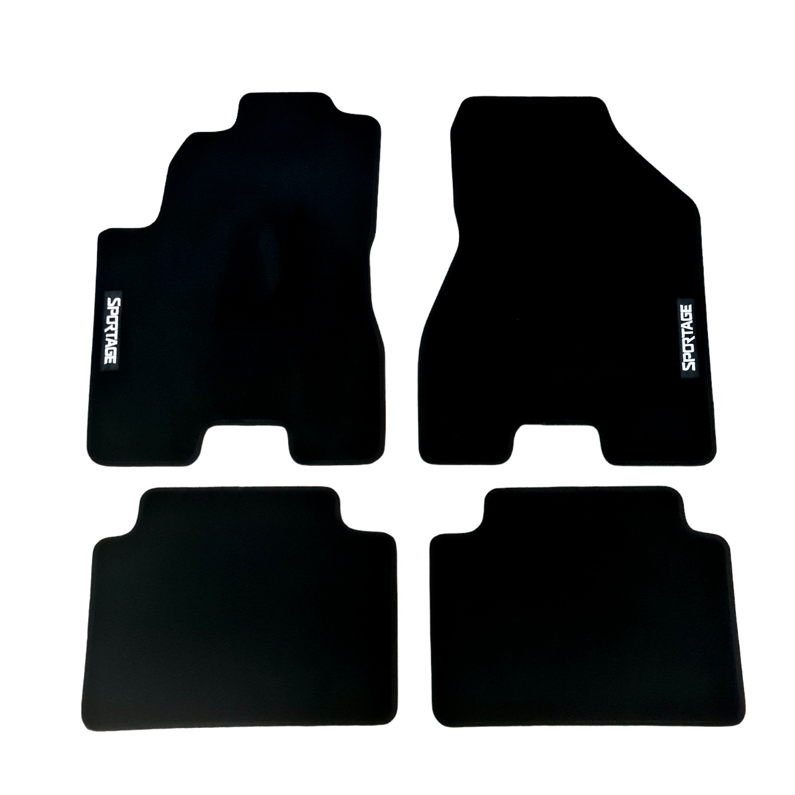 Car Floor Mats Velour For Kia Sportage Waterproof Black Carpet Rugs Auto Liners-image-1067315892