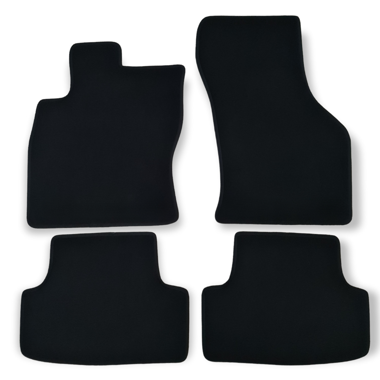 Velour Car Floor Mats For VW Golf Mk8 Waterproof Black Carpet Rugs Auto Liners-image-1067306456