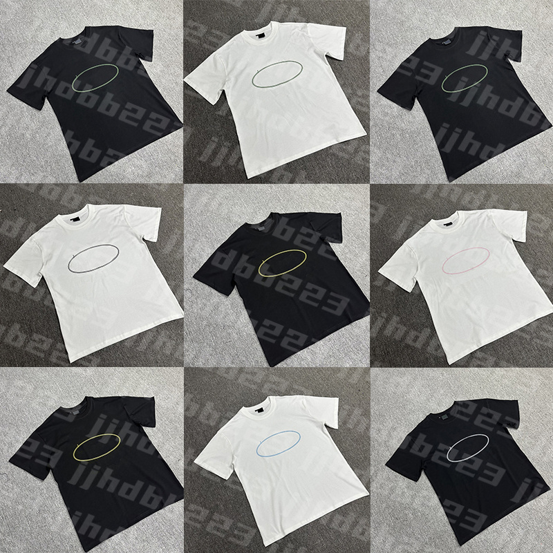 Fashion T-shirt Designer Black and White Print Short Sleeve Mens and Womens High-quality Cotton T-shirts Street casual Tee size S-XL