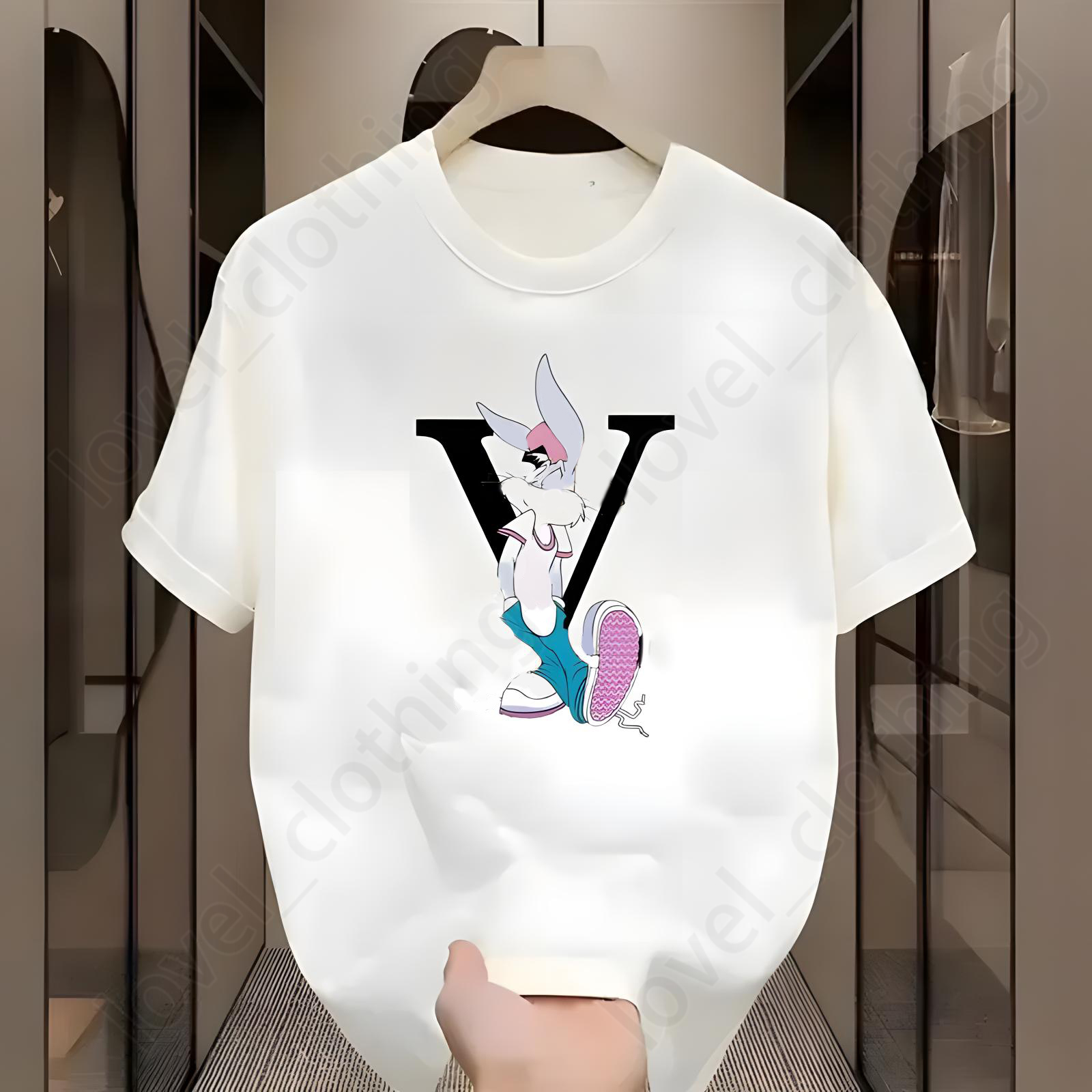 Luxury T Shirt Designer Mens T Shirts Vintage Graphic tee Oversized Black White Y2K Harajuku Gothic Cotton Short Sleeve Print Men Clothing Size S-XL