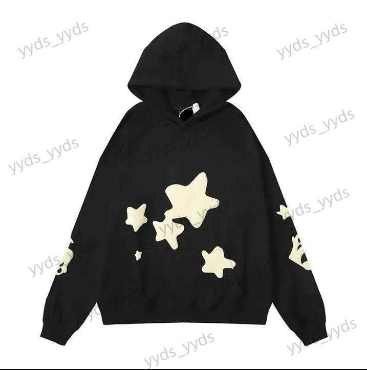 fr shipping 10A vvs hoodie 555 hoody 1 rhinestone Sweatshirts Hoody Young Thug high quty Women polo Web Hoodies Tracksuit Puff Print Pullover red xs