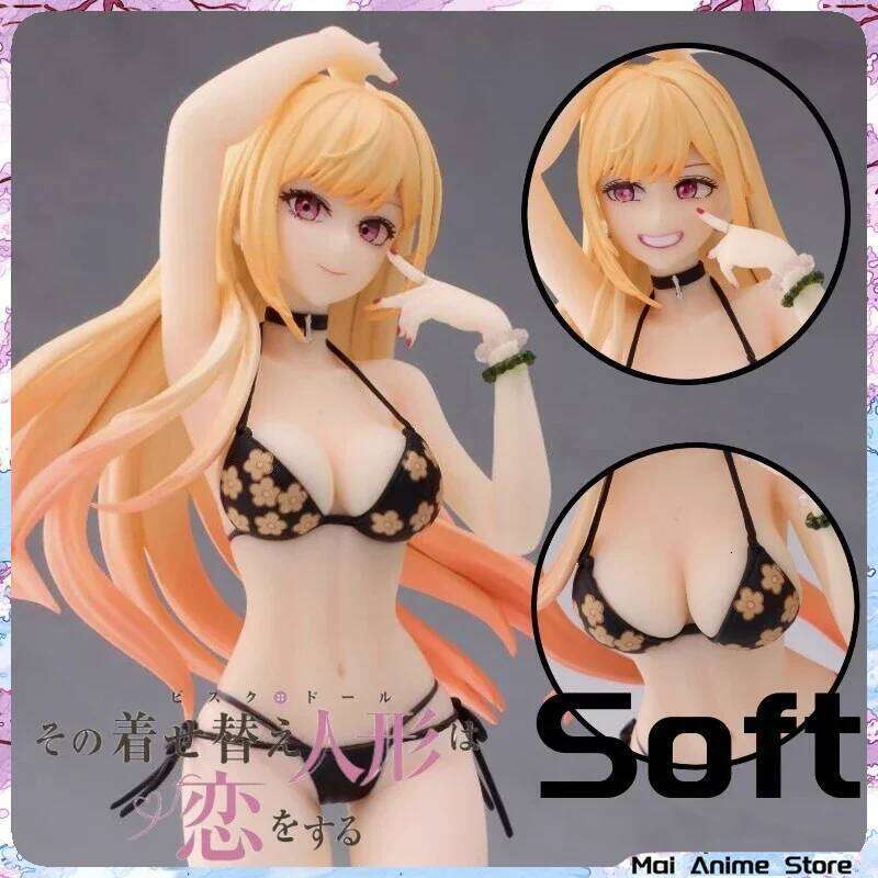 24cm Kitaga Figure Anime My-Dress-Up-Darling Soft Hentai Sexy Aciton Figurine Marin Statues Decoration Table Accessories C251117-image-1085000500