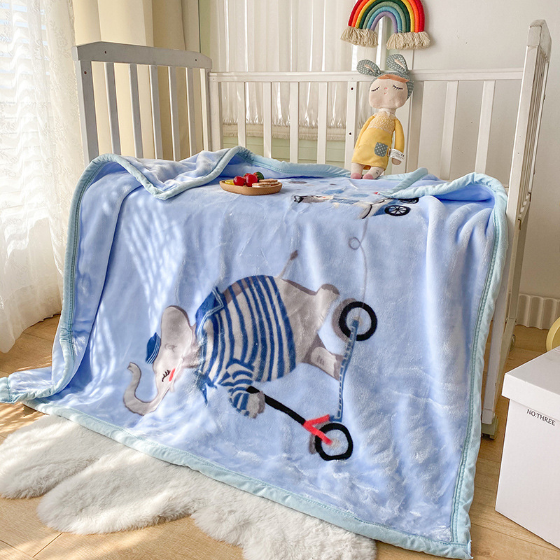 New designer Children&#039;s blanket Rasher blanket cartoon double sided skin friendly warm cloud blanket Baby and toddler blankets warm and comf-image-1067450788